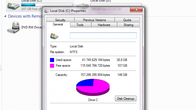 spazio libero hard disk