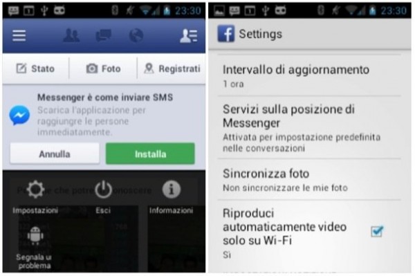 android facebook video