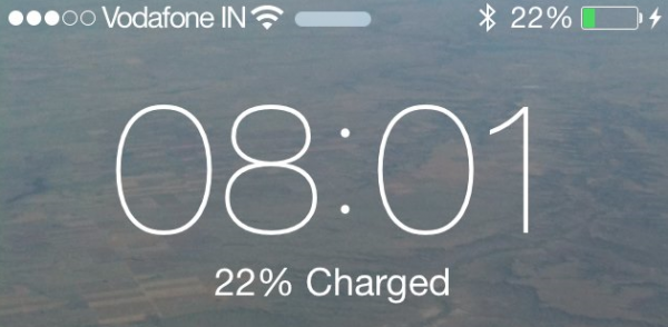 percentuale batteria iphone